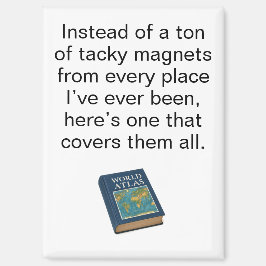 Funny World Atlas Travel Refrigerator マグネット