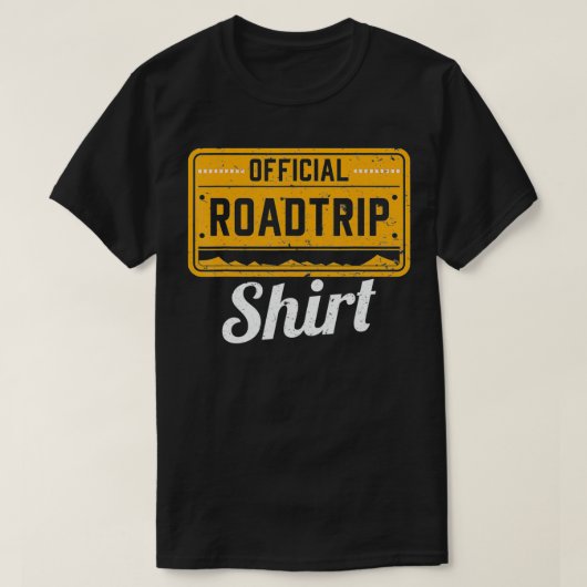 Funny World Traveler Gift Official Road Trip  Tシャツ (デザイン正面)