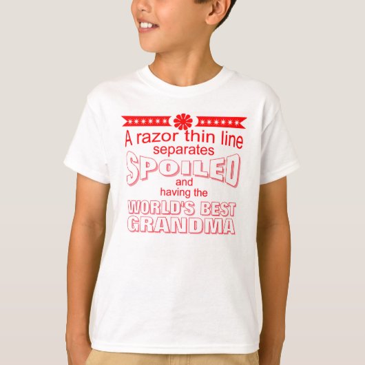 funny world's greatest grandma tシャツ (正面)