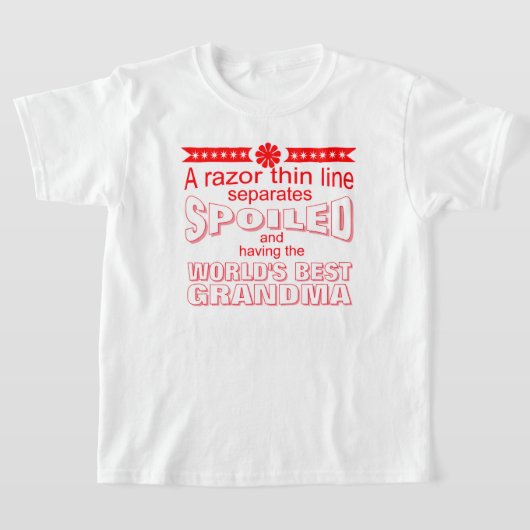funny world's greatest grandma tシャツ (レイダウン)
