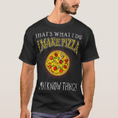 Funny Worlds Greatest Pizza Maker Baker Parody Shi Tシャツ (正面)