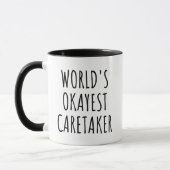 Funny World's Okayest Caretaker  マグカップ (左)