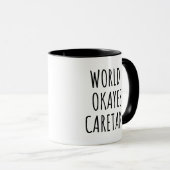 Funny World's Okayest Caretaker  マグカップ (正面右)