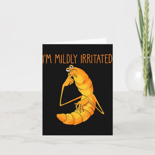 Funny Worm Meme I'm Mildly Irritated Marcus Mens W カード (正面)