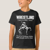 Funny Wrestling Definition The Art Of Folding Clot Tシャツ (正面)
