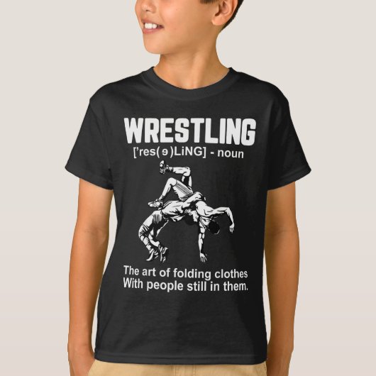 Funny Wrestling Definition The Art Of Folding Clot Tシャツ (正面)