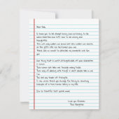 Funny Write Letter To Dad for Father's Day Card (正面)