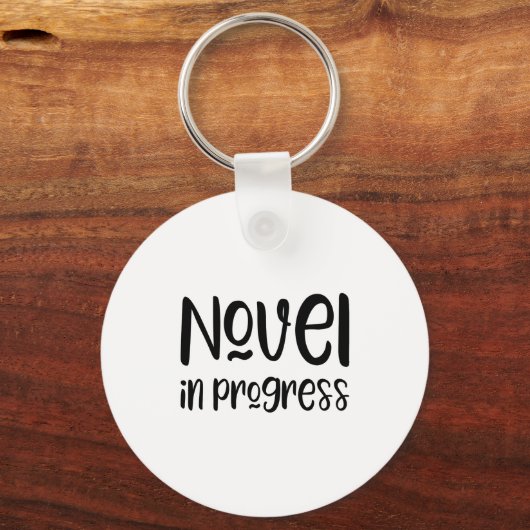 Funny Writer Slogan キーホルダー (正面)