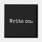 Funny Writing On Novelty Writing Writers Journalis マグネット (正面)