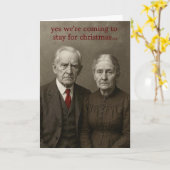 Funny Xmas card  カード (黄色い花)