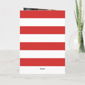 Funny Xmas Cats Lover Photo Red Meowy Christmas シーズンカード (裏面)