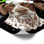 Funny Xmas Ew People Gsp Dogs Lover Pajamas Men Wo ポスター (角)