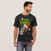 Funny Xmas Ew People Gsp Dogs Lover Pajamas Men Wo Tシャツ (正面フル)