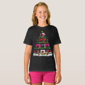 Funny Xmas Lighting Sewing Machine Christmas Tree Tシャツ (正面フル)