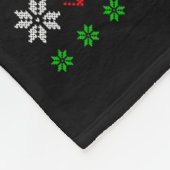 Funny Xmas Lighting Tree Santa Ugly Airplane Chris フリースブランケット (角)