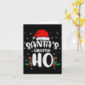 Funny Xmas Naughty Dirty Adult Humor Pj Christmas カード (黄色い花)