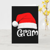 Funny Xmas Pajama Group Matching Gram Christmas Ha カード (黄色い花)