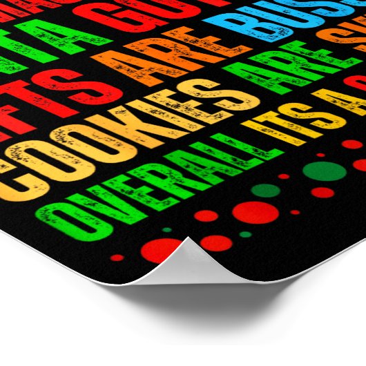 Funny Xmas School Generation Alpha Gen A Slang Chr ポスター (角)