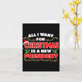 Funny Xmas Tee All I Want For Christmas Is A New P カード (黄色い花)