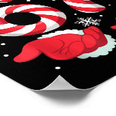 Funny Xmas Viral 67 Candy Canes Santa Funny Holida ポスター (角)
