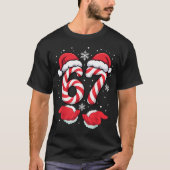 Funny Xmas Viral 67 Candy Canes Santa Funny Holida Tシャツ (正面)