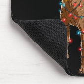 Funny Xoloitzcuintli Christmas Graphic Dog Lights  マウスパッド (コーナー)