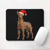 Funny Xoloitzcuintli Christmas Graphic Dog Lights  マウスパッド (マウス)