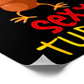 Funny Y Turkey Matching Family Group Thanksgiving  ポスター (角)