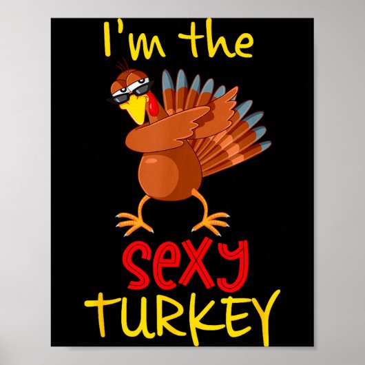 Funny Y Turkey Matching Family Group Thanksgiving  ポスター (正面)