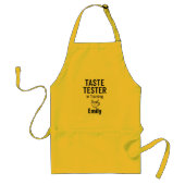 Funny Yellow Apron - Taste Tester in Training スタンダードエプロン (正面)