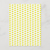 Funny Yellow Birds Doodle ポストカード (正面)