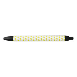 Funny Yellow Birds Doodle Illustration 黒ボールペン