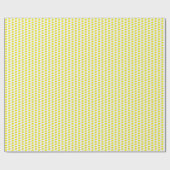 Funny Yellow Birds Doodle Wrapping Paper ラッピングペーパー (フラット)