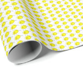 Funny Yellow Birds Doodle Wrapping Paper ラッピングペーパー (ロールコーナー)