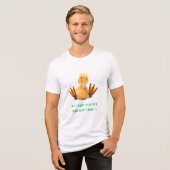 Funny Yellow Duck and Catchy Text トライブレンドＴシャツ (正面全面)