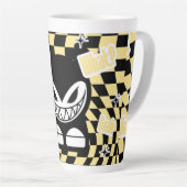 Funny Yellow Labubou-Inspired Mug | Cute Bold  カフェラテマグ (右アングル)