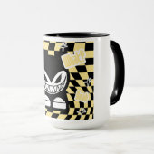 Funny Yellow Labubou-Inspired Mug | Cute Bold マグカップ (正面右)