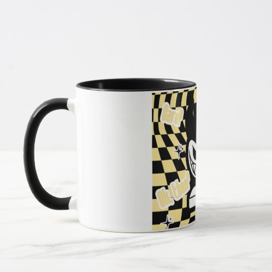 Funny Yellow Labubou-Inspired Mug | Cute Bold  マグカップ (左)