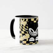 Funny Yellow Labubou-Inspired Mug | Cute Bold  マグカップ (正面左)