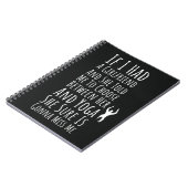 Funny Yoga Gifts For Men For Him Yogi ノートブック (左側)