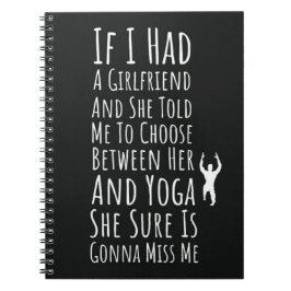 Funny Yoga Gifts For Men For Him Yogi ノートブック