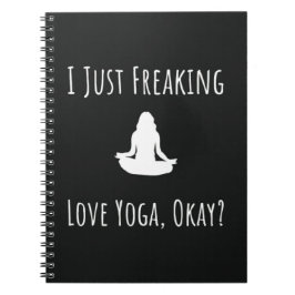 Funny Yoga Gifts Humor Women For Her Girly ノートブック