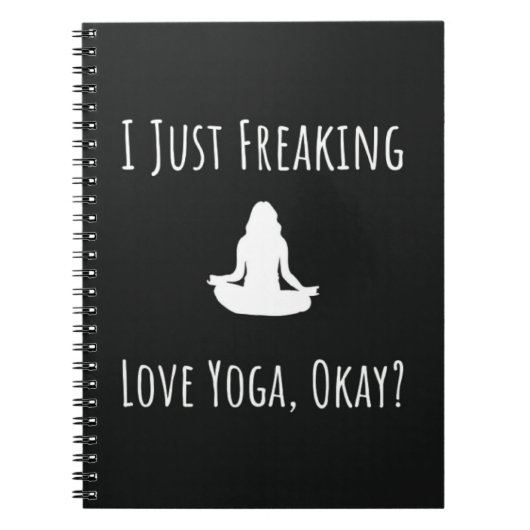 Funny Yoga Gifts Humor Women For Her Girly ノートブック (正面)