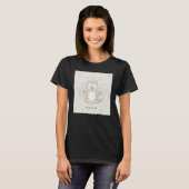 Funny Yoga pose meditation raccoon namaste lotus m Tシャツ (正面フル)