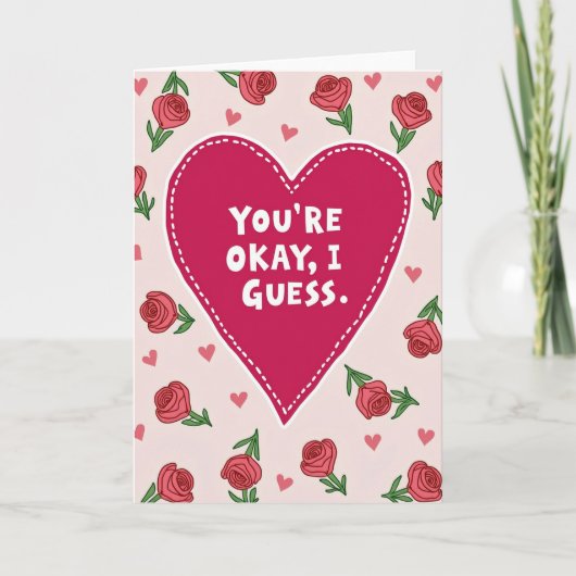 Funny You Are Okay I Guess Card カード (正面)