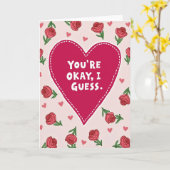 Funny You Are Okay I Guess Card カード (黄色い花)