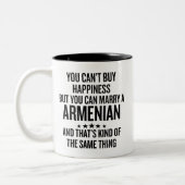 Funny You Can Marry an Armenian ツートーンマグカップ (左)