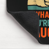 Funny You Can't Tell Me Retro Daughter Quote  マウスパッド (コーナー)