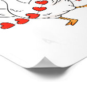 Funny You Make My Heart Go Honk Silly Goose Valent ポスター (角)