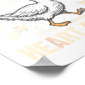 Funny You Make My Heart Go Honk Silly Goose Valent ポスター (角)